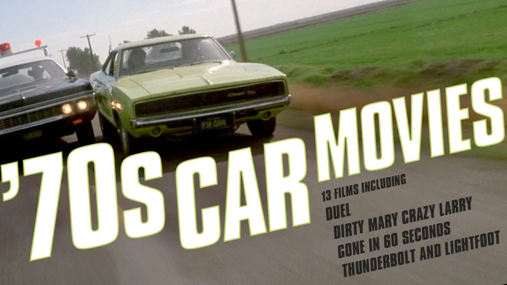 70s Car movies Criterion Channel September 2023