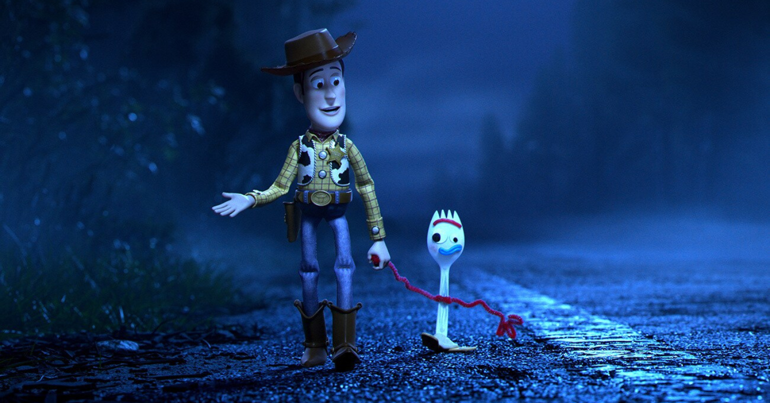 woody and forky in toy story 4 film pixar
