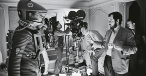 stanley kubrick directing 2001 a space odyssey in 1968