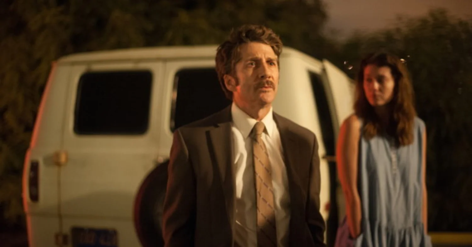 Ansel (Leland Orser) and Claire (Mary Elizabeth Winstead) in Faults, directed by Riley Stearns