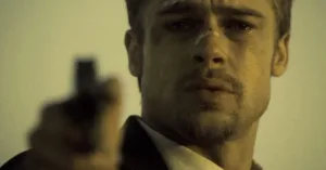 Brad Pitt in Se7en (1995), directed by David Fincher