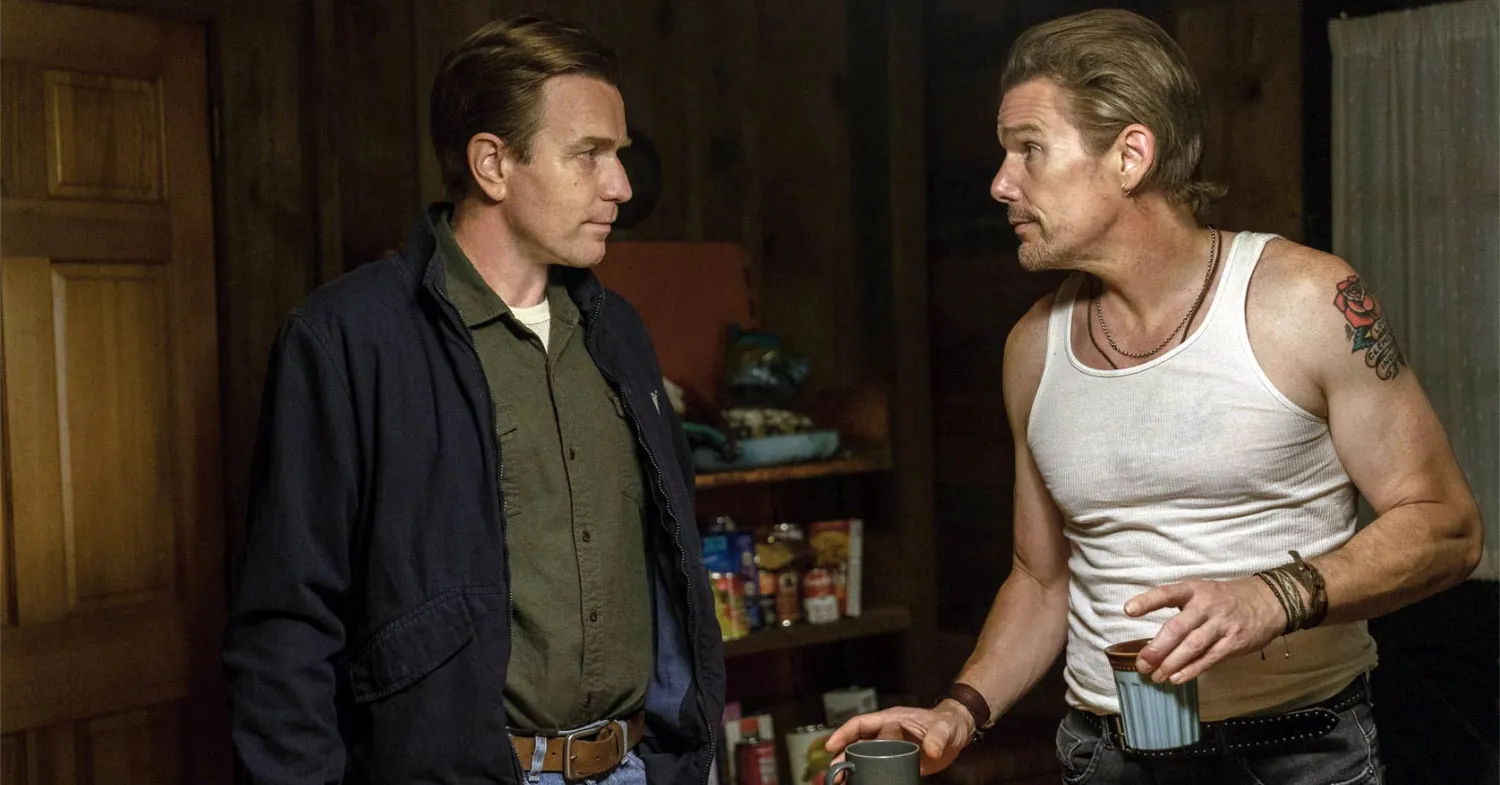 Ewan McGregor and Ethan Hawke in Raymond & Ray (2022)