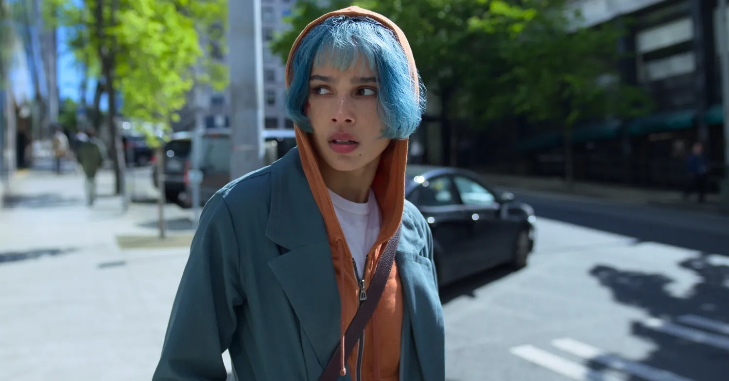 Zoë Kravitz in Kimi (2022), directed by Steven Soderbergh