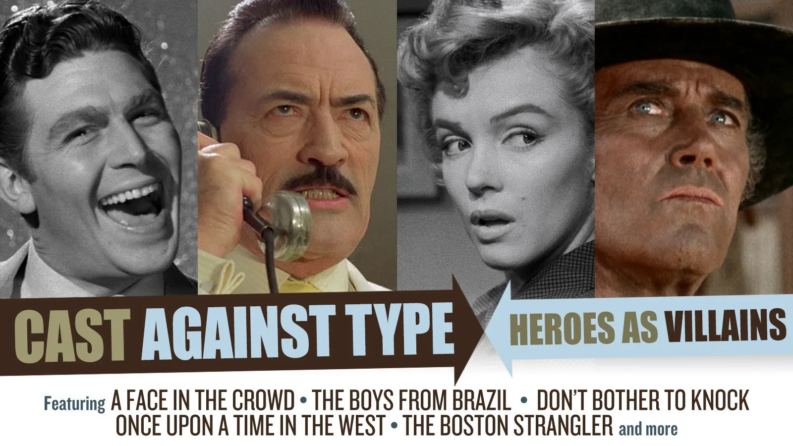 The Cast Against Type: Heroes as Villains Playlist on The Criterion Channel