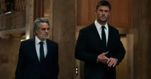 Mark Ruffalo and Chris Hemsworth in Crime 101 (2026)